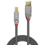 Lindy-36662-cavo-USB-2-m-USB-3.2-Gen-1-3.1-Gen-1-USB-A-USB-B-Grigio--2M-Usb-3.0-Type-A-To-B-Cable---Cromo-Line---Warrant