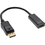 InLine Cavo adattatore da DisplayPort a HDMI con audio connettore DisplayPort a HDMI