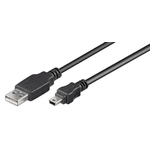 Microconnect USBAMB52 cavo USB USB 2.0 1,8 m USB A Mini-USB B Nero