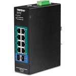 Trendnet TI-PG102I switch di rete Gestito L2 Gigabit Ethernet (10/100/1000) Supporto Power over Ethernet (PoE) Nero