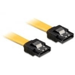 DeLOCK 0.1m SATA M/M cavo SATA 0,1 m Giallo