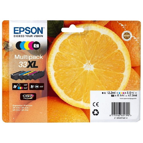 Epson-Oranges-Multipack-5-colours-33XL-Claria-Premium-Ink