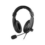 Sandberg Saver MiniJack Headset Large Auricolare Cablato A Padiglione Musica e Chiamate Nero