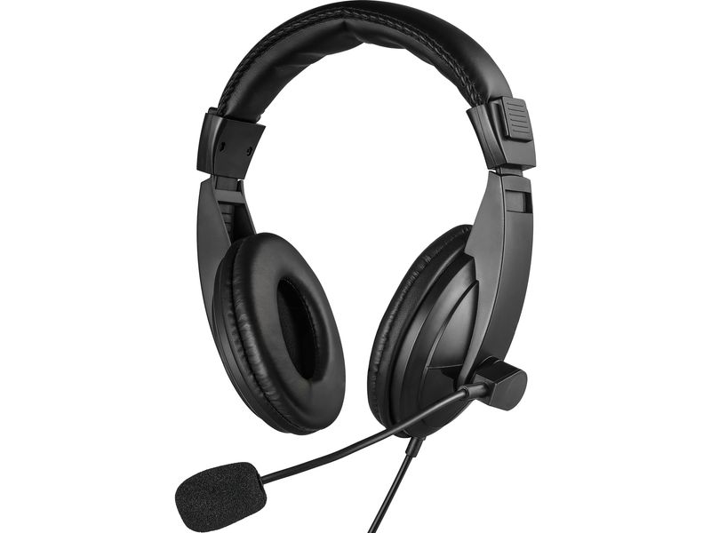 Sandberg-Saver-MiniJack-Headset-Large-Auricolare-Cablato-A-Padiglione-Musica-e-Chiamate-Nero