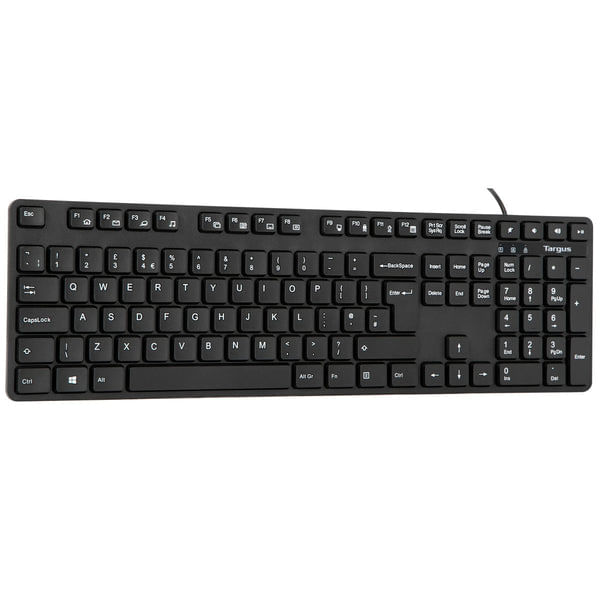 Targus-AKB30AMUK-tastiera-USB-QWERTY-Inglese-UK--Targus-Antimicrobial-USB-Wired-Keyboard-UK----Versione-UK