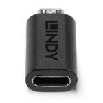 Lindy-41903-adattatore-per-inversione-del-genere-dei-cavi-USB-Type-C-USB-Type-Micro-B-Nero--Usb-2.0-Type-C-To-Micro-B---