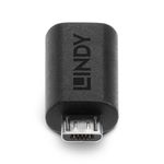 Lindy-41903-adattatore-per-inversione-del-genere-dei-cavi-USB-Type-C-USB-Type-Micro-B-Nero--Usb-2.0-Type-C-To-Micro-B---