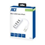 Hub-interfaccia-ACT-AC6200-USB-2.0-480-Mbit-s-Wit