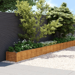 vidaXL Fioriera Rialzata da Giardino 770x50x36 cm in Acciaio Corten