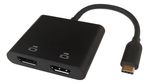 Deltaco-USBC-2HDMI-cavo-e-adattatore-video-01-m-USB-tipo-C-2-x-HDMI-Nero--USB-C-MST-HUB-2x-4K-60Hz-HDMI-x-2-black-0.1m-