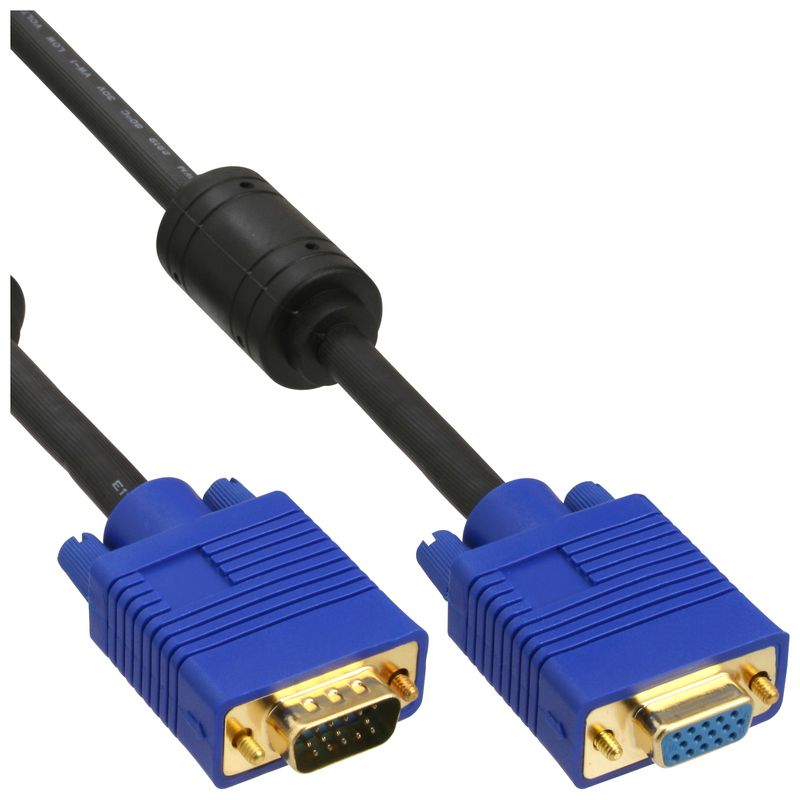 Prolunga-S-VGA-Premium---spina-HD-15-pin---presa---nera---5-m