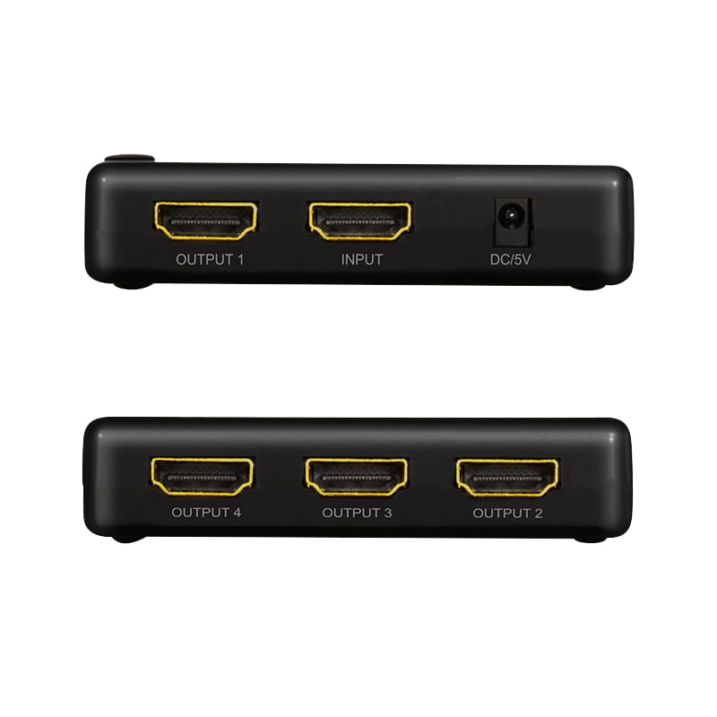 Splitter-HDMI-1x4-porte-4K-30Hz-sottile-nero