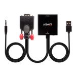 Lindy-38284-cavo-e-adattatore-video-VGA-D-Sub--3.5mm-HDMI--USB-Nero--VGA---Audio-to-HDMI---Converter---Warranty-24M-