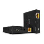 Lindy 38205 moltiplicatore AV Trasmettitore e ricevitore AV Nero (50m Cat.6 HDMI 4K60 & IR - Extender with PoC & Loop Ou