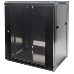 Intellinet 711869 rack 12U Da parete Nero (NETWORK CABINET WALL MOUNT 12U- - STANDARD 450MM BLACK FLATPACK)