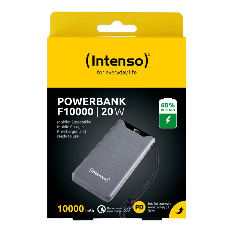 Intenso-Power-Bank--F10000-Pd-Qualcomm-Quick-Charge-3.0-Digital-Percentage-Display-Grigio