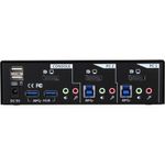 Switch-desktop-KVM---2-vie---DisplayPort---Hub-USB-3.0---con-audio