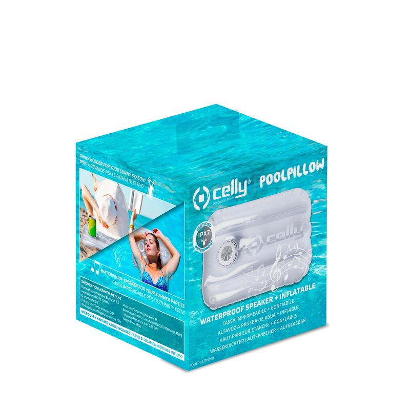 Celly-Poolpillow-Altoparlante-portatile-mono-Bianco-3-W