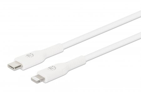 Manhattan-394512-cavo-per-cellulare-Bianco-1-m-USB-C-Lightning--USB-C-to-Lightning-Cable-Charge---Sync-1m-White-For-Appl