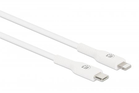 Manhattan-394512-cavo-per-cellulare-Bianco-1-m-USB-C-Lightning--USB-C-to-Lightning-Cable-Charge---Sync-1m-White-For-Appl