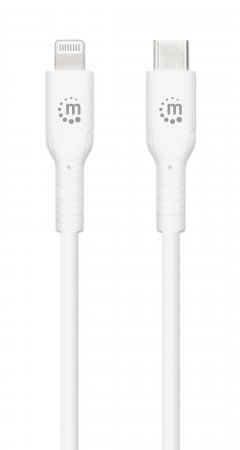 Manhattan-394512-cavo-per-cellulare-Bianco-1-m-USB-C-Lightning--USB-C-to-Lightning-Cable-Charge---Sync-1m-White-For-Appl