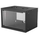 Intellinet 714143 rack 6U Da parete Nero (Network Cabinet Wall Mount Basic 6U Usable Depth 340mm/Width 485mm Black Flatp