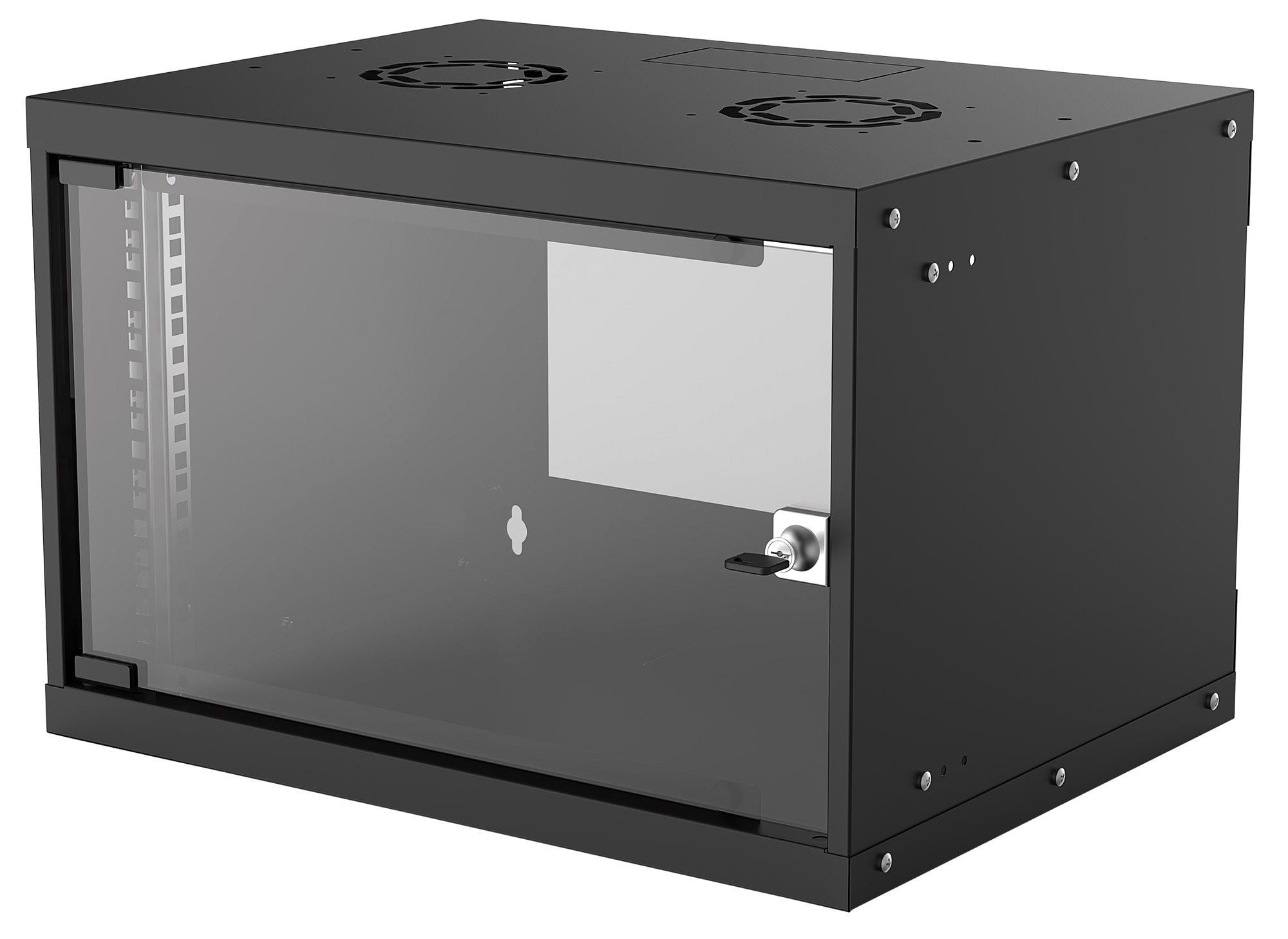 Intellinet 714143 rack 6U Da parete Nero (Network Cabinet Wall Mount Basic 6U Usable Depth 340mm/Width 485mm Black Flatp