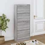 Scarpiera Grigio Sonoma 63x24x147 cm in Legno ingegnerizzato