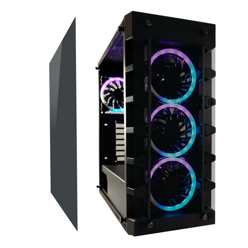 Case-MidiTower-ATX-709B-nero-USB3.0-Audio-senza-rete-SolarSystemX