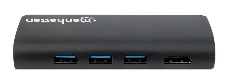 Manhattan-152372-replicatore-di-porte-e-docking-station-per-laptop-USB-3.2-Gen-1-3.1-Gen-1-Type-C-Nero--USB-C-DOCK-HUB-R