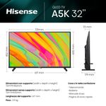 Hisense-TV-QLED-FHD-32”-32A5KQ-Smart-TV-Wifi-Quantum-Dot-Colour-USB-Type-C-Stand-Reclinabile