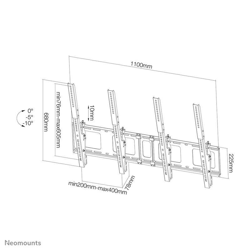 Newstar-Neomounts-Montaggio-a-parete-del-menu