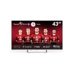 Smart Tech Smart-Tech 43QA20V3 TV 109,2 cm (43") 4K Ultra HD Smart TV Wi-Fi Argento 320 cd/m²