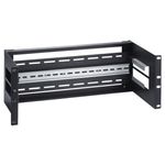 Link Staffa 4U Per Armadi 19 Per Installazione Dispositivi Su Guida Din Rail  Colore Nero