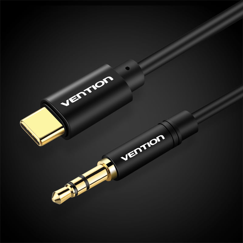 Vention-BGABF-cavo-audio-1-m-3.5mm-USB-tipo-C-Nero