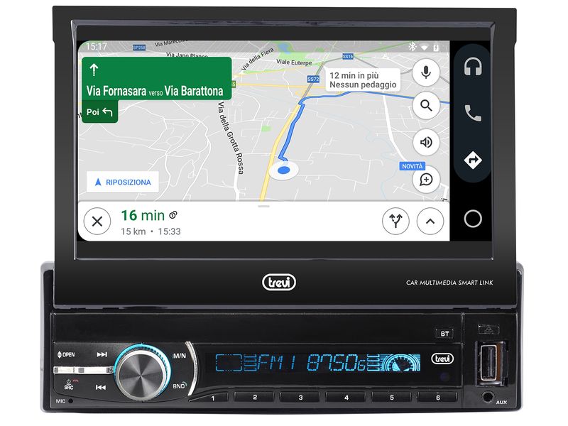 Trevi-Sistema-Car-Video-Bluetooth-con-sintonizzatore-DAB-DAB--FM-RDS-Funzione-Android-Mirror-Link-e-Display-7--LCD-TFT