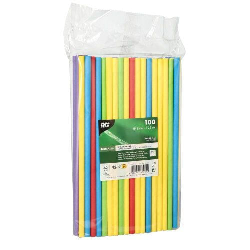 Assortimento-di-colori-Papstar-100-cannucce-Shake