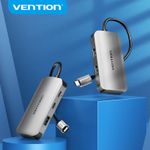 Vention-TNDHB-hub-di-interfaccia-USB-tipo-C-5000-Mbit-s-Grigio