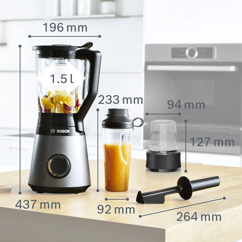 Frullatore-con-supporto-Bosch-MMB6177S-VitaPower-Series-4-Smoothie-Maker-argento-nero