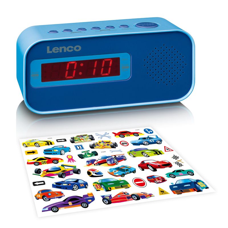 Lenco-CR-205-Sveglia-digitale-Blu