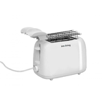 Innoliving Inn-742 Tostapane Con Pinze, 750 W, Plastica, Base Antiscivolo, Per Toast Al Formaggio, Bianco