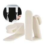 Cleafe-set 2pz Ganci Per Porta Armadio Portatili Per Appendere Oggetti Casa Bianco 87359 -