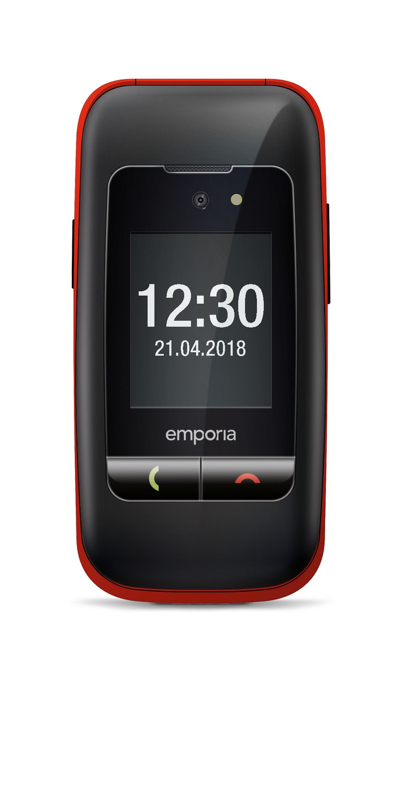 Emporia-emporiaONE-61-cm--2.4---80-g-Nero-Rosso-Telefono-per-anziani