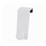 Cleafe-appendiabiti Da Porta Con 1 Gancio 4x11.5cm Bianco Per Asciugamani Vestiti 87778 -