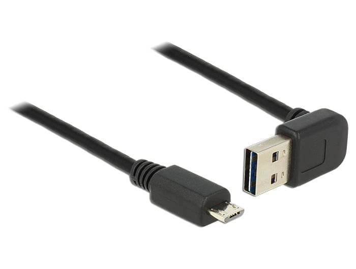 Delock-Cavo-EASY-USB-2.0-tipo-A-maschio-angolato-su-gi--USB-2.0-tipo-Micro-B-maschio-1-m