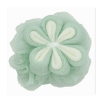 Cleafe-spugna A Rete Bagno Per Doccia Con Fiore Morbida Esfoliante Scrubber Verde 79584 -