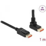 Delock Cavo DisplayPort maschio dritto a maschio angolato a 90 nella parte superiore 1 m