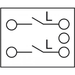 DeLOCK Interruttore Easy 45 1-gang bipolare a 1 via 45 x 45 mm, bianco