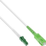 InLine Cavo FO simplex, FTTH, da LC/APC 8° a SC/APC 8°, 9/125µm, OS2,1m