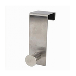 Cleafe-appendiabiti Da Porta Con 1 Gancio 4x11.5cm Silver Per Asciugamani Vestiti 87782 -